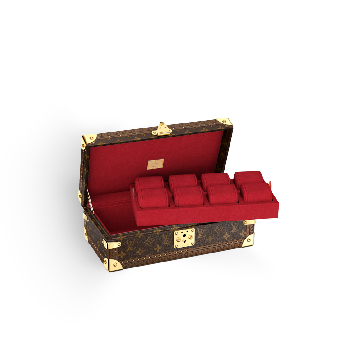 8 watch case Monogram Canvas - Les Extraordinaires - Hardsided